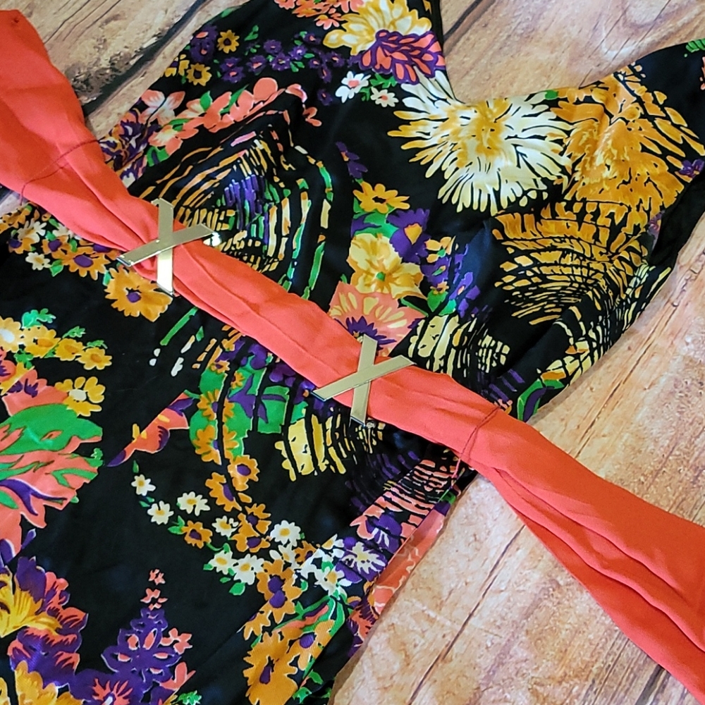 Vintage 70's floral dress